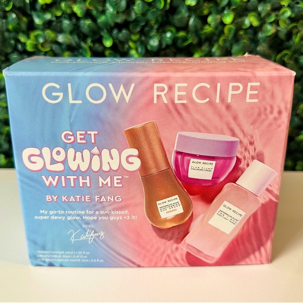 GLOW RECIPE GET GLOWING WITH ME TIKTOK  Katiefanggg's KIT (NEW)